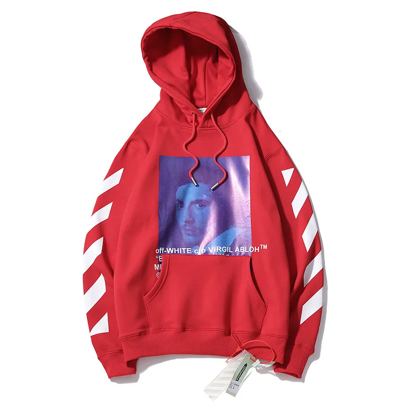 Топ off-white Copernice Beni с капюшоном воды Бархат Толстовка для женщин и мужчин толстовки