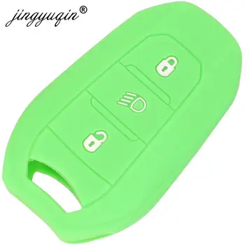 Keyforkess 50pcs Car Styling custodia in Silicone con telecomando per telecomando per Citroen C3 C4 C4L C5 DS 3008 5008 accessori - Jingyuqin 50pcs Car Styling custodia in Silicone con telecomando per telecomando per Citroen C3 C4