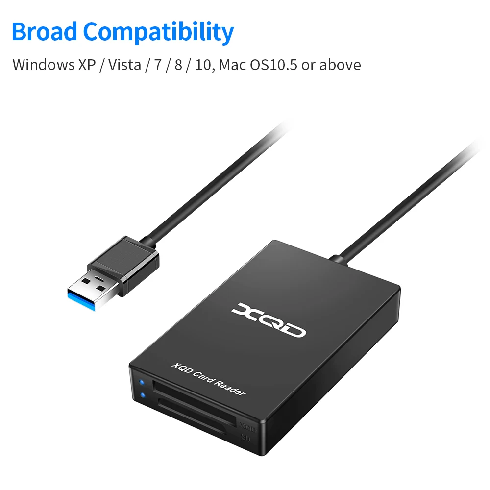 Rocketek USB 3,0 XQD SD работает одновременно считыватель карт памяти передачи sony M/G серии для Windows/Mac OS компьютера
