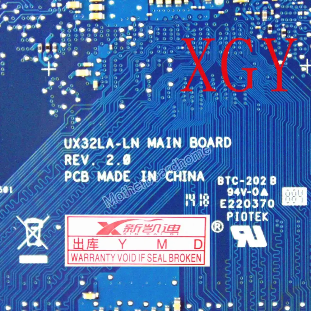  For ASUS UX32LA Motherboard M3-7Y30 CPU Mainboard 4GB 100% Test OK