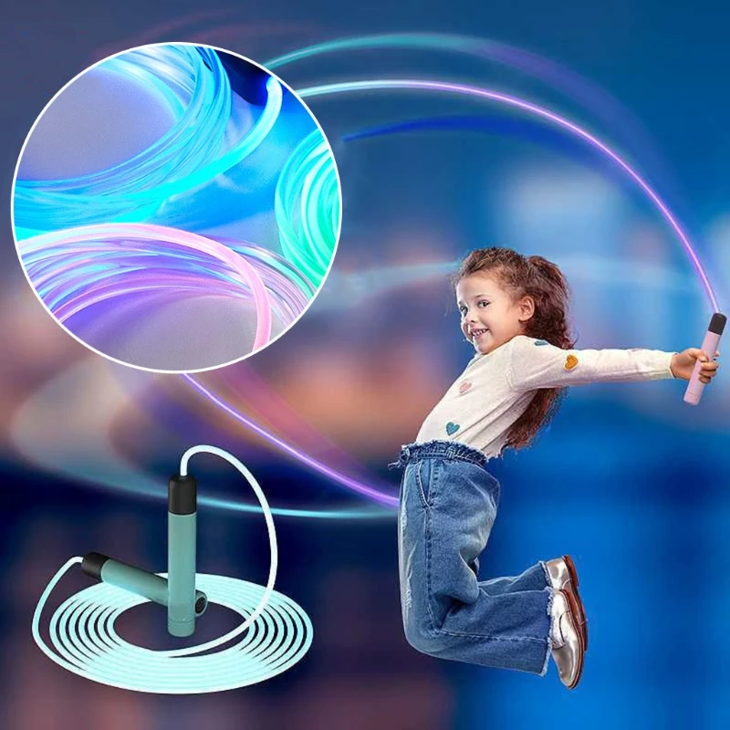 2024 New Jump Rope for Kids Skipping Rope with Leds Light Up for Girls Boys  Jumping Exercise Lights Dancing Night Party Favors - AliExpress