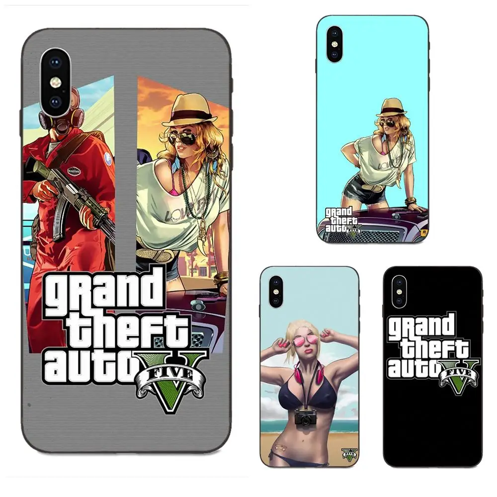 Grand Theft Auto 5 Gta постер для девушек Huawei nova 2 2S 3i 4 4e 5i Y3 Y5 II Y6 Y7 Y9 Lite Plus Prime Pro 2017 2018