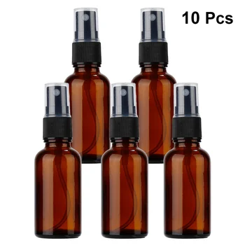 

10Pcs Spray Bottle Emulsion Bottle Glass Sprayer Press Pump Bottle for Travel