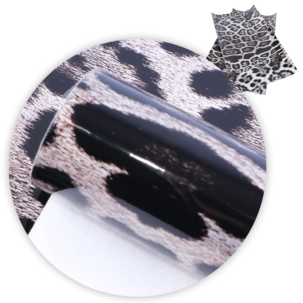 20*34 см леопардовая Печать искусственная кожа ткань листы для изготовления сережек банты, 1Yc5414 - Цвет: 1075147002