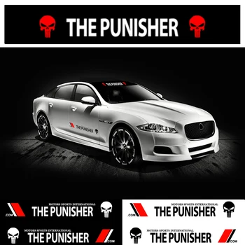 

Car Front Sunshade Windshield Stickers The Punisher Automobile Car Side Door Decals Stickers Car Door Handle Sticker for all car