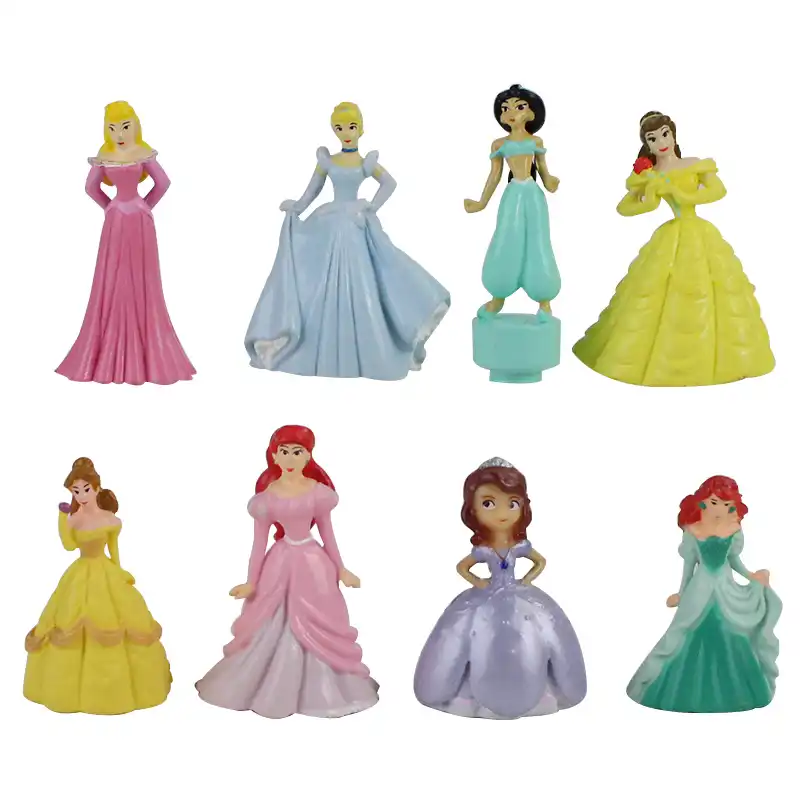 8 Pieces Ensemble Princesse Sofia Sophia Blanche Neige Belle Aladdin Beaute Et La Bete Modele Jouets Aliexpress