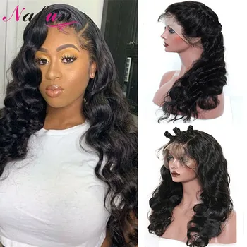 

Loose Wave Lace Front Wigs Transparent 13x4/13x6 Lace Wig 30 Inch Wig Brazilian Remy Hair Pre Plucked Lace Front Wigs For Women