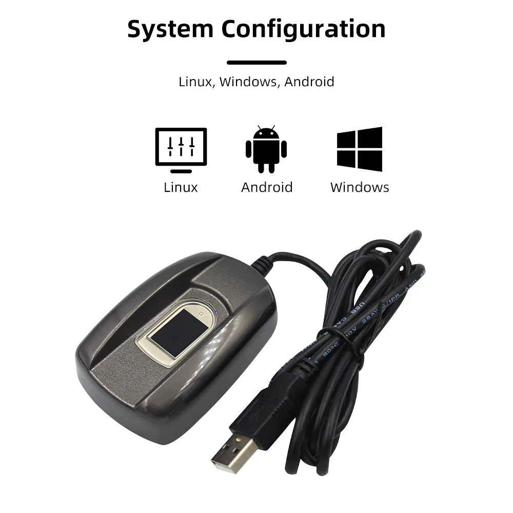 Semiconductor Fingerprint Reader USB Fingerprint Scanner Sensor Free SDK  For Windows Linux Android Access Control System