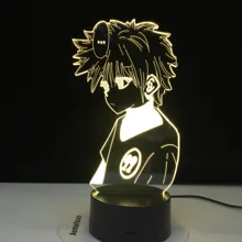 3d лампа Hunter X в виде аниме Killua Zoldyck ночсветильник с изменением