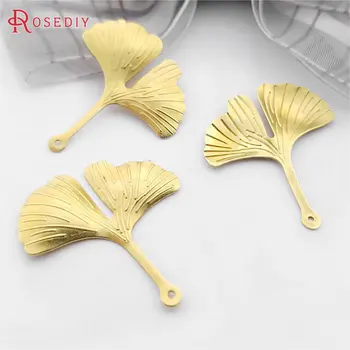 

(E892)20 pieces 29x25.5mm Not color Brass Ginkgo Tree Leaf Leaves Charms Pendants Diy Jewelry Findings Accessories Wholesale
