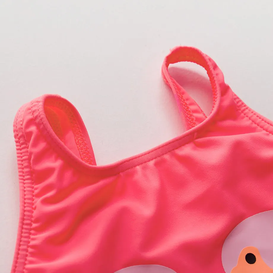 Купальный костюм для маленьких девочек от 2 до 8 лет детский купальный костюм с Фламинго из одного предмета милый купальный костюм для маленьких девочек детский купальный костюм, пляжная одежда