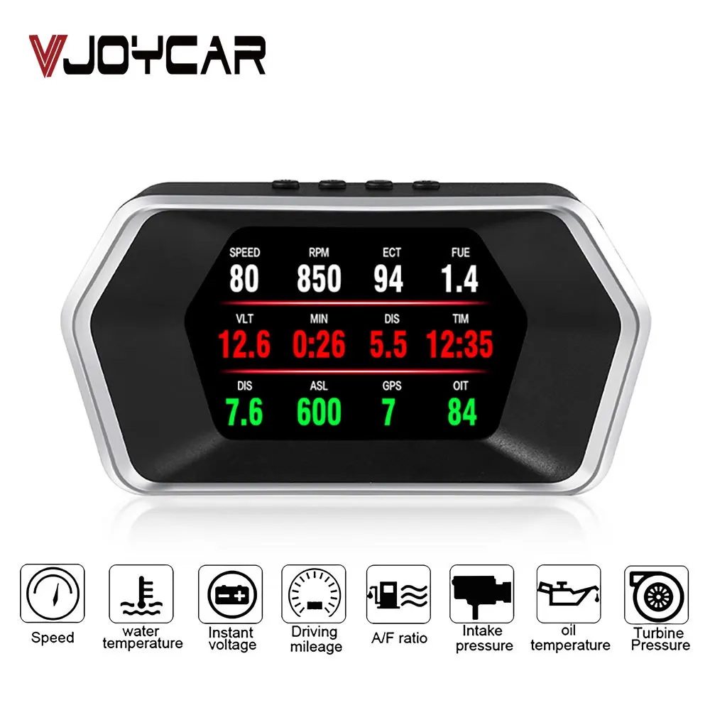 Новейший проекционный дисплей бортовой компьютер OBD P17 OBD2 + GPS двойной режим