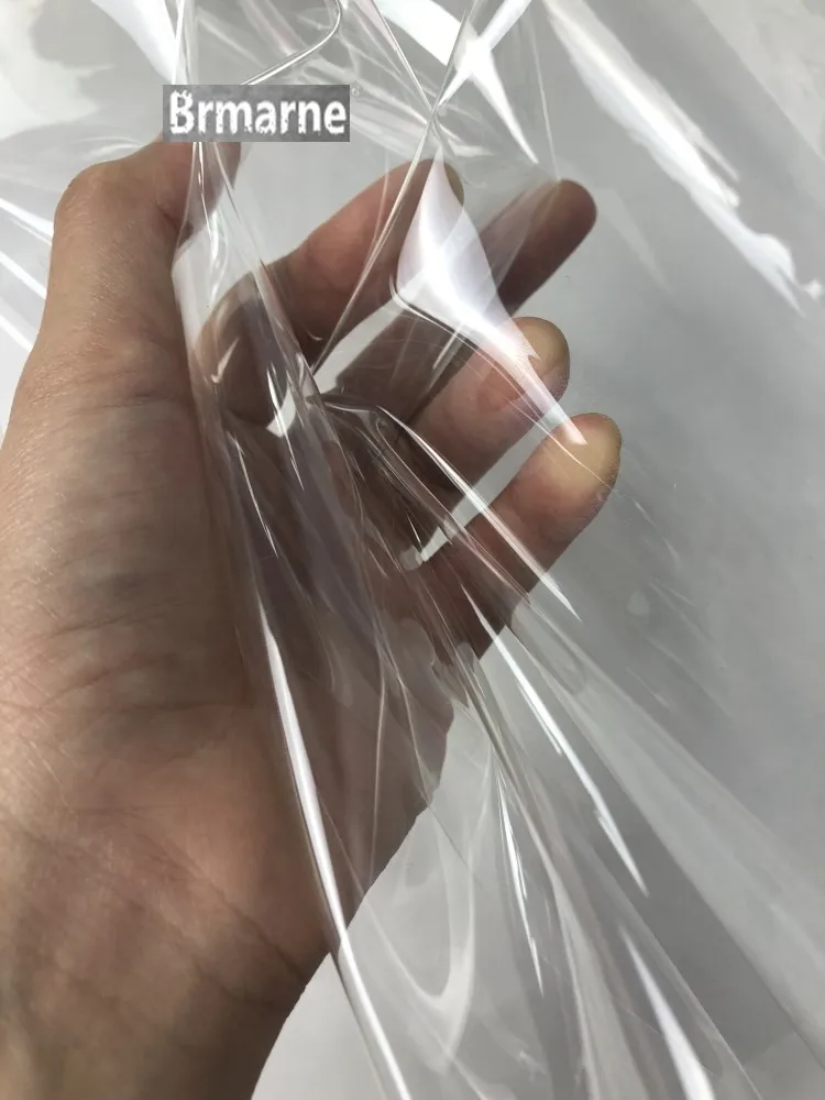 50 см* 137 см/шт. Креативный дизайн супер прозрачный туман поверхность ТПУ ткань перспектива водонепроницаемый плащ ткань