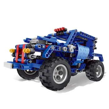 

374Pcs Moc Friction Car Model Bricks Small Particle Building Blocks Vehicle Toy For Children Kids Educational Toys Birthday Gift