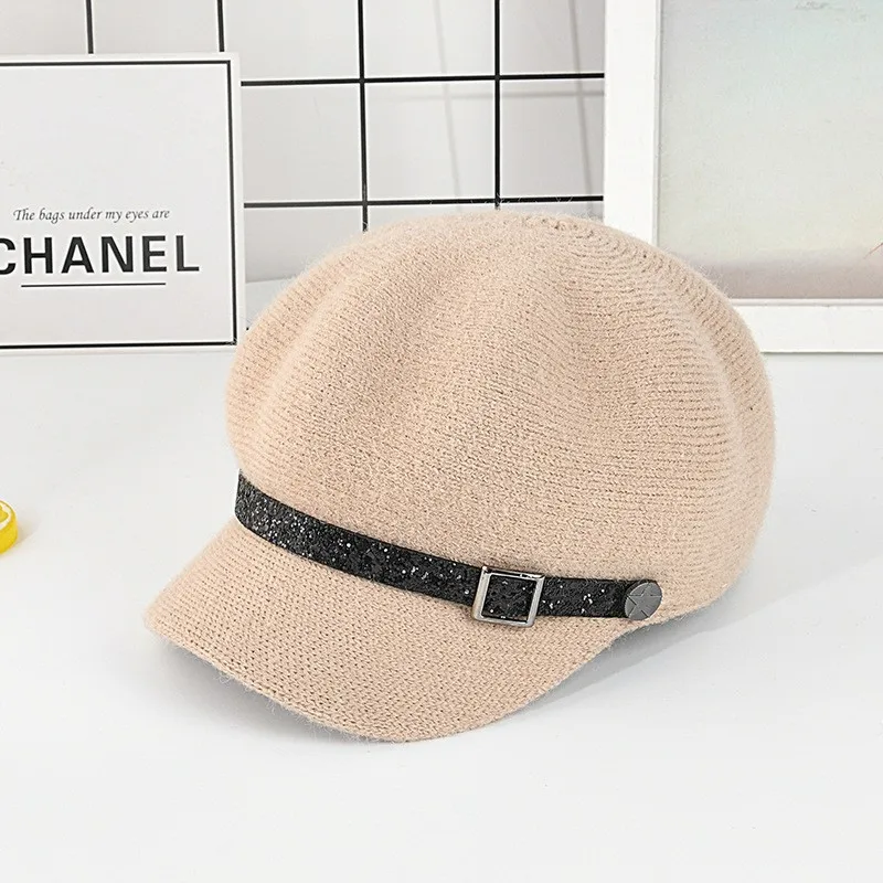 Winter British Style Octagonal Cap Brim Newsboy Hat Beret Hat For Women Wholesale men's french beret Berets