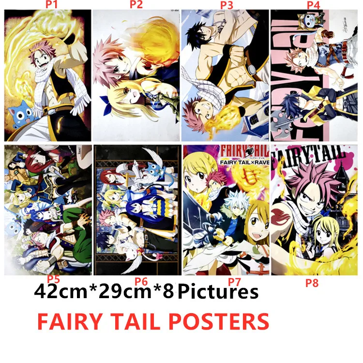 Details about   Anime Fairy Tail ART Poster Wall Scroll Home Decor Otaku Collectible 60*90CM #07 