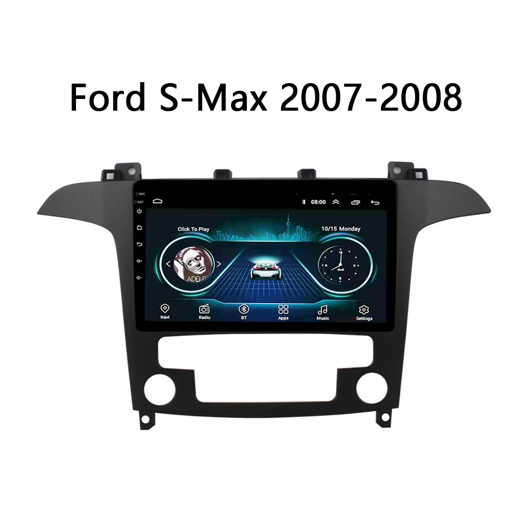 Автомагнитола для Ford S Max smax 2007 2008 GPS центральный видео мультимедийный блок 1 din Android
