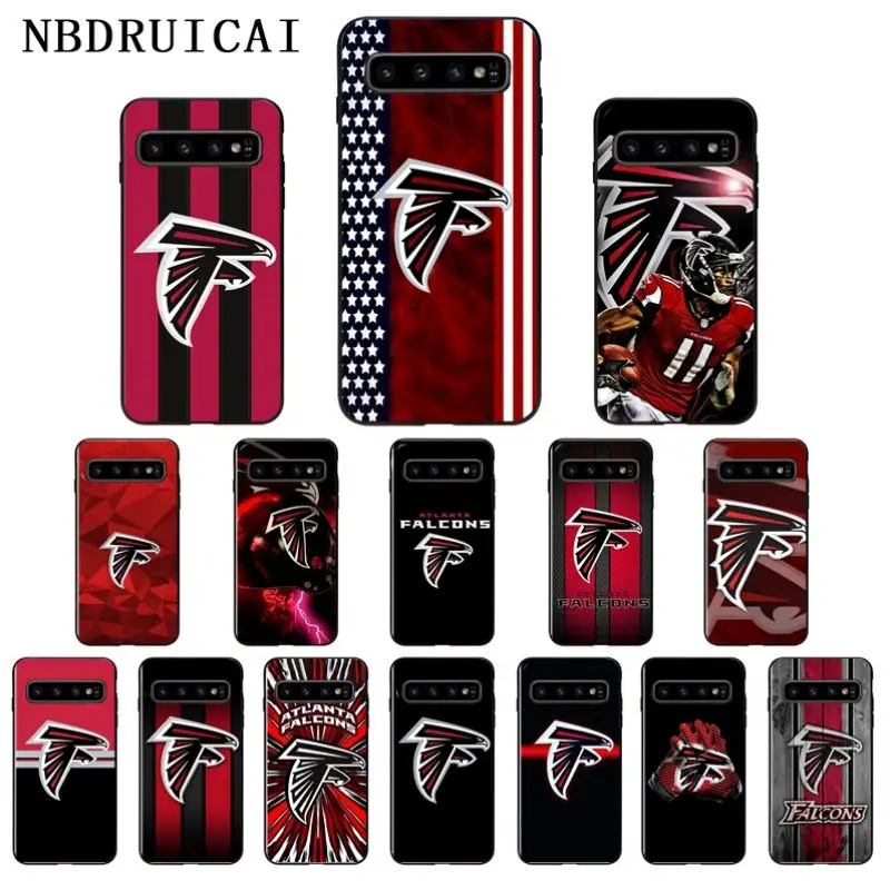 

NBDRUICAI Atlanta falcons rugby TPU Soft Silicone Phone Case for Samsung S9 plus S5 S6 edge plus S7 edge S8 plus S10 E S10 plus