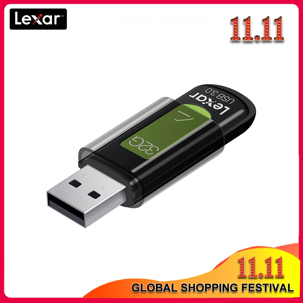 Флешка Lexar S57 для ПК 100% оригинал 32 ГБ 64 128 256 u диск до 150 МБ/с./с бит AES|USB
