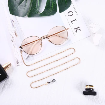 

Fashion Metal Reading Glasses Chain Sunglasses Eyewears Cord Holder Neck Strap Rope Necklace Eyeglass String Lanyard Gold Color