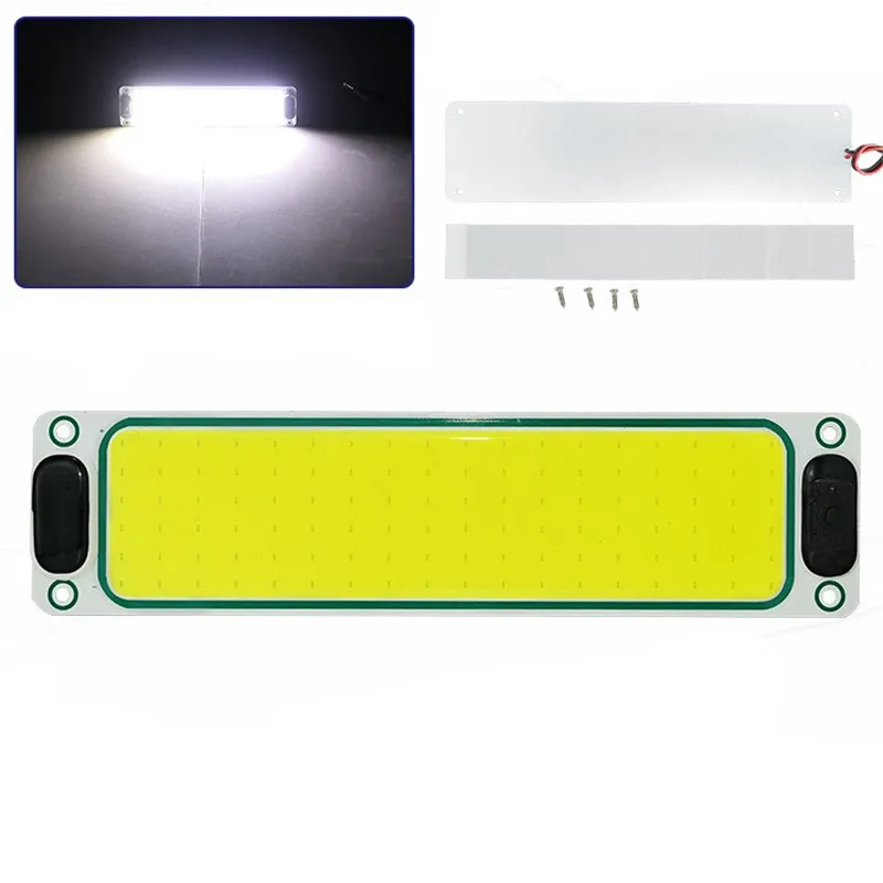 

Ultra-thin 12V-60V Tube led light bar 108 Bead Cob Truck Compartment Indoor Lamp Board Automobile Reading Lamp Cab Lighting