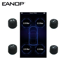 EANOP беспроводной TPMS 4 внутренние/внешние датчики давления в шинах Мониторинг сигнализации APP дисплей для универсальных автомобилей