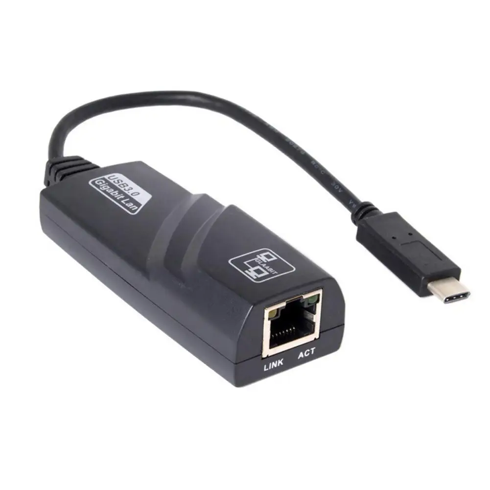 Adaptador de Rede Cabo de Internet para Apple Tipo-c para Rj45 Ethernet Notebook Macbook ar Usb c 3.0 Lan 1 Computador e Escritório