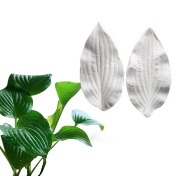 

Hosta leaves Silicone Molds Fondant Cakes Decorating Tools Silicone Molds Sugarcraft Chocolate Baking Tools Cakes Gumpaste Form