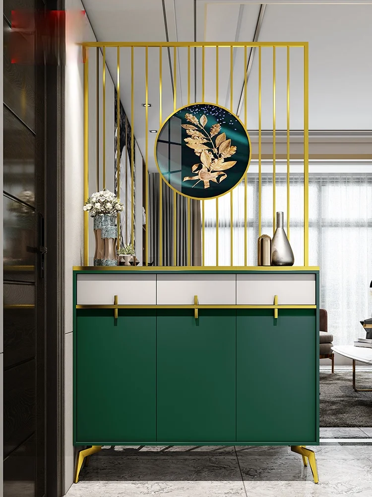 

TT доступный роскошный стильный входной шкаф для обуви встроенный современный простой домашний экран для прихожей гостиной шкаф для сувениров