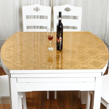

Table coffee table pads colored plastic pvc crystal plate nordic waterproof oil-proof disposable wash ironing tablecloth fr