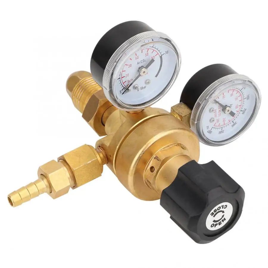 Аргоновый регулятор аргон СО2 манометры редуктор давления Mig Meter выход наружная резьба G5/8-14 газовый редуктор давления