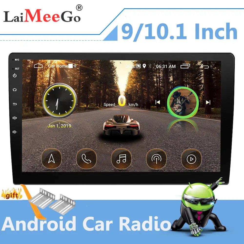 Автомагнитола 2DIN 10 1 дюйма Android 2.5D Bluetooth Wi-Fi GPS 4 ядра | Автомобили и мотоциклы