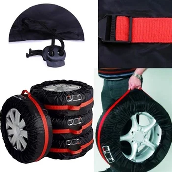 

1pc Car Tire Protection Cover Spare Tire Cover Snow Tire Dust Cover Convenient Collection Storage Bag Universal Tire Storage Bag