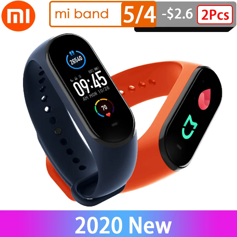 Новый умный Браслет Xiaomi Mi Band 5 4 управления "умный дом" AI голосового помощника