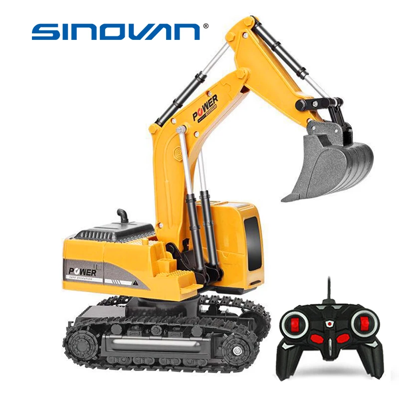 

rc truck Channel 1:24 RC Excavator toy RC Engineering Car Alloy and plastic Excavator traktor RTR For kids Christmas gift