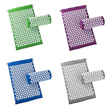 

Acupressure Massager Cushion Relieve Stress Pad Spike Yoga Mat with Pillow