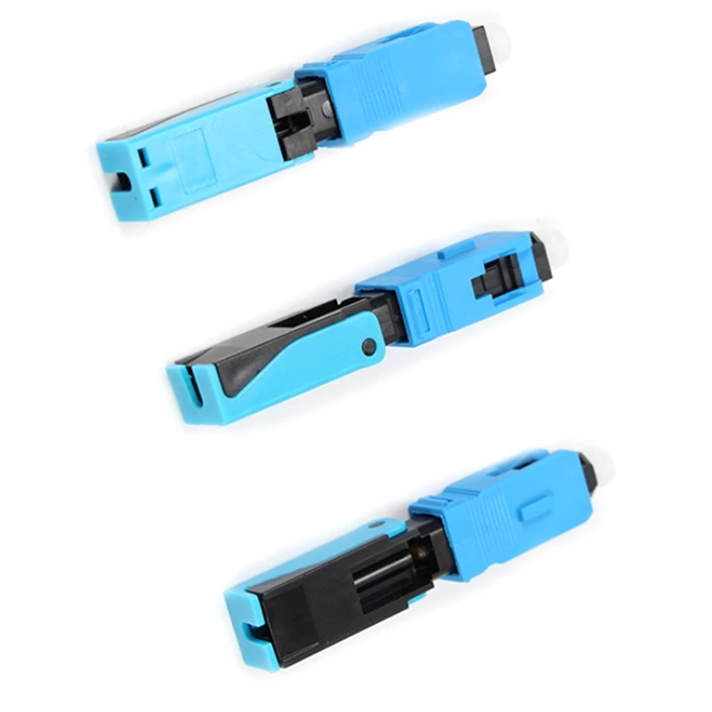 

100PCS FTTH SC UPC Optical Fiber Covered Wire SC UPC Quick Connector FTTH Fiber Optic Fast Connector SC Connector