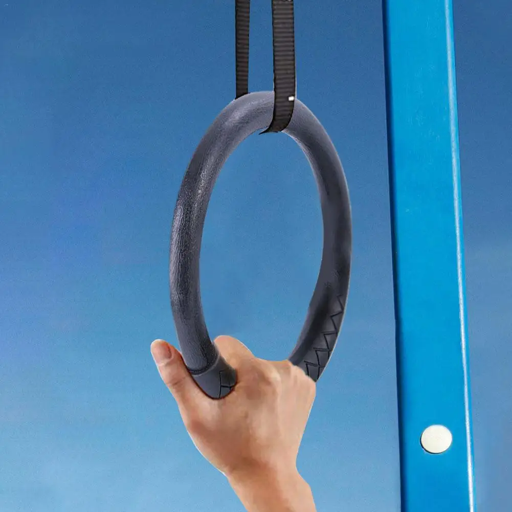 Professional ABS Gymnastic Rings Gym Rings with Adjustable Long Buckles