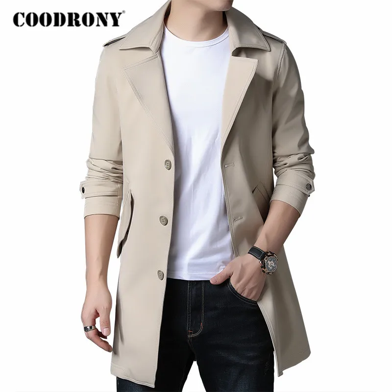 COODRONY Brand Men Jacket High Quality Business Casual Trench Windbreaker Men Clothes 2020 Autumn Winter Classic Overcoat C8017 COODRONY Brand Men Jacket High Quality Business Casual Trench Windbreaker Men Clothes 2020 Autumn Winter Classic Overcoat C8017