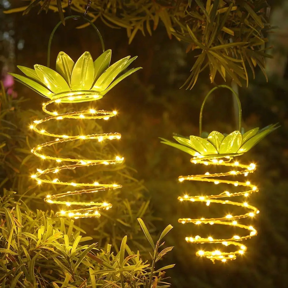 24/30/50 LED Hanging Solar Light Pineapple Waterproof Lantern for Garden Yard Patio Lawn Balcony Path Lamp | Лампы и освещение