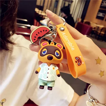 

Animal Forest KeyChain Animal Crossing Isabel Animal Forest Friends Bracelet Charm Doll with Ladies backpack pendant key chains