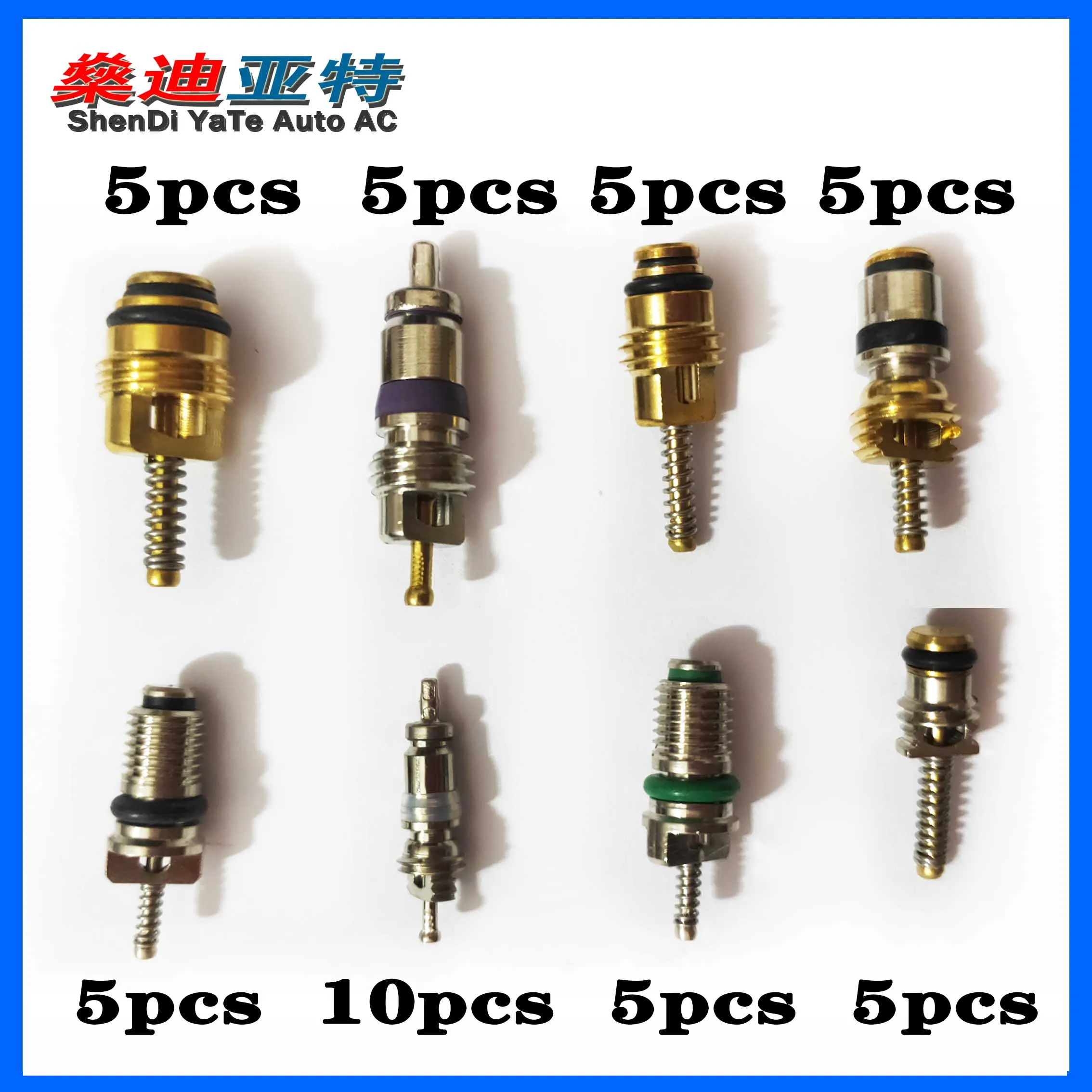 Air Conditioning Auto Service R12 R134A AC Schrader Valve Cores Remover Tool Kit Air Conditioning Auto Service CSV 45pcs