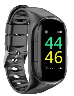 

10X 2 in 1 Hate Rate Blood Pressure Monitor Sports Band M1 Smart Bracelet Bluetooth Earphone Smartwatch for Android IOS Phone