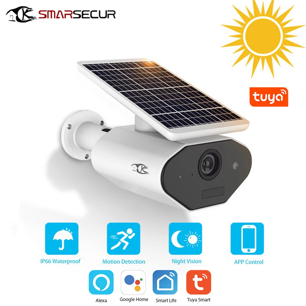 

Wifi Ip Camera Solar Security Camera for Home Video Surveillance IP66 Waterproof Motion Detection Night Vision Camara Vigilancia