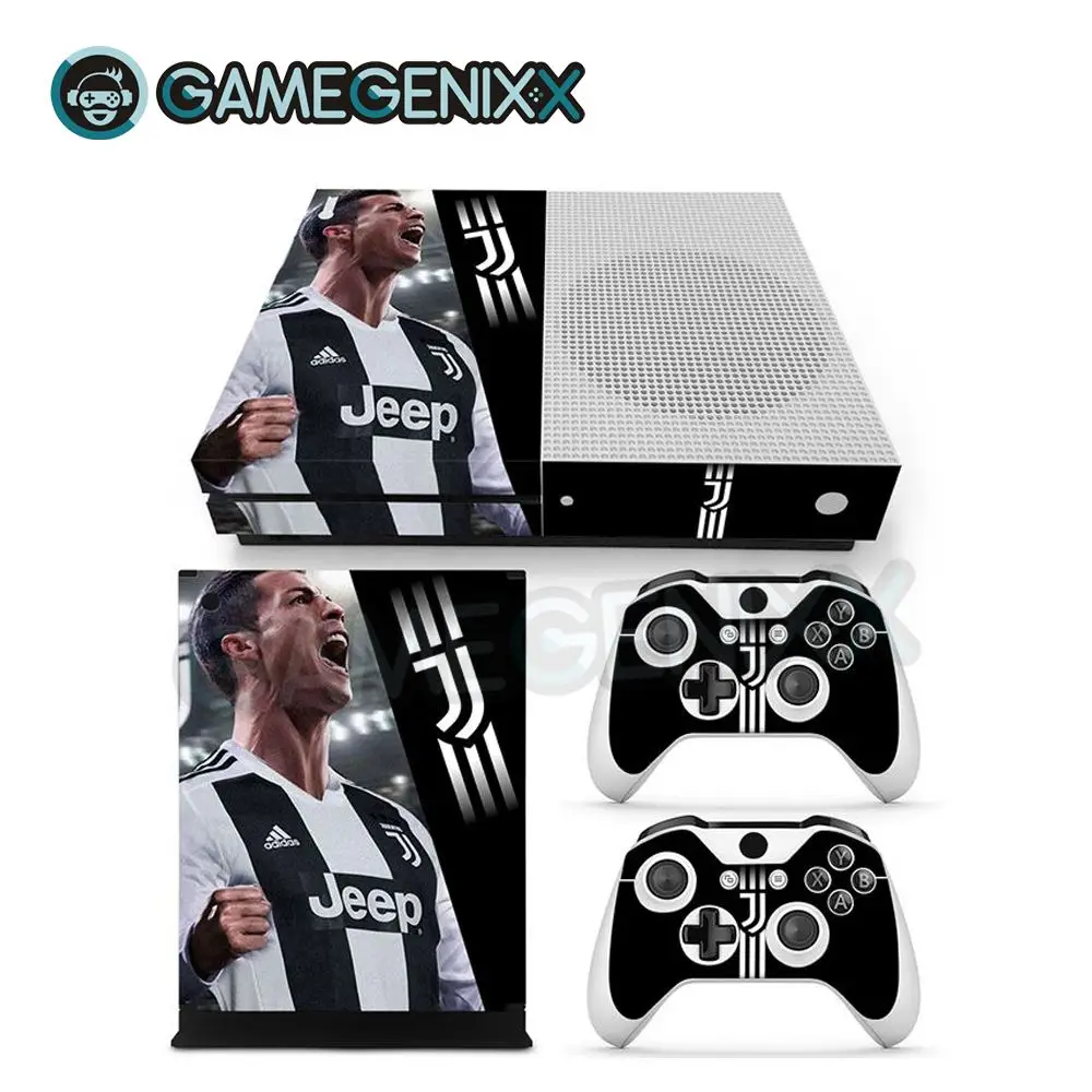 

GAMEGENIXX Skin Sticker Vinyl Decal for Xbox One Slim Console and 2 Controllers - Ronaldo