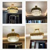 Modern Crystal Gold Chandelier Lighting LED Lamp Living Room Bedroom Decor Chandeliers Kitchen Island Indoor Light Fixtures ► Photo 3/6
