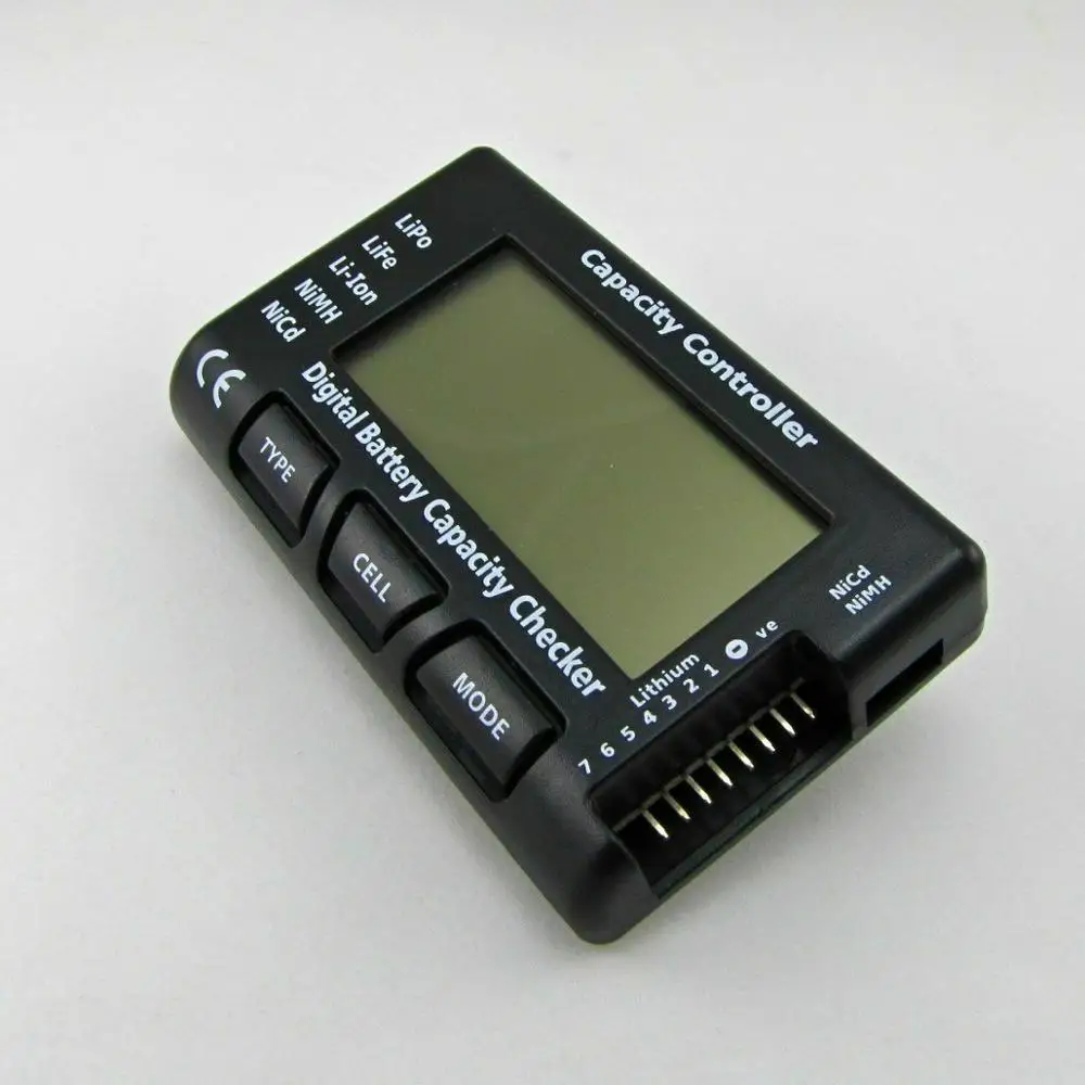 7 Digital Battery Voltage Tester Checker LiPo LiFe Li-ion Nicd NiMH Battery Voltage Tester Checking Capacity Controller 3