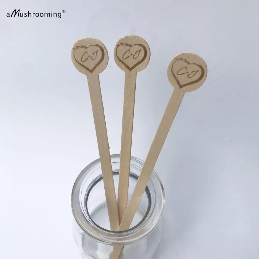 x200 Laser engrave cocktail stirrer bar swizzle sticks stirrers