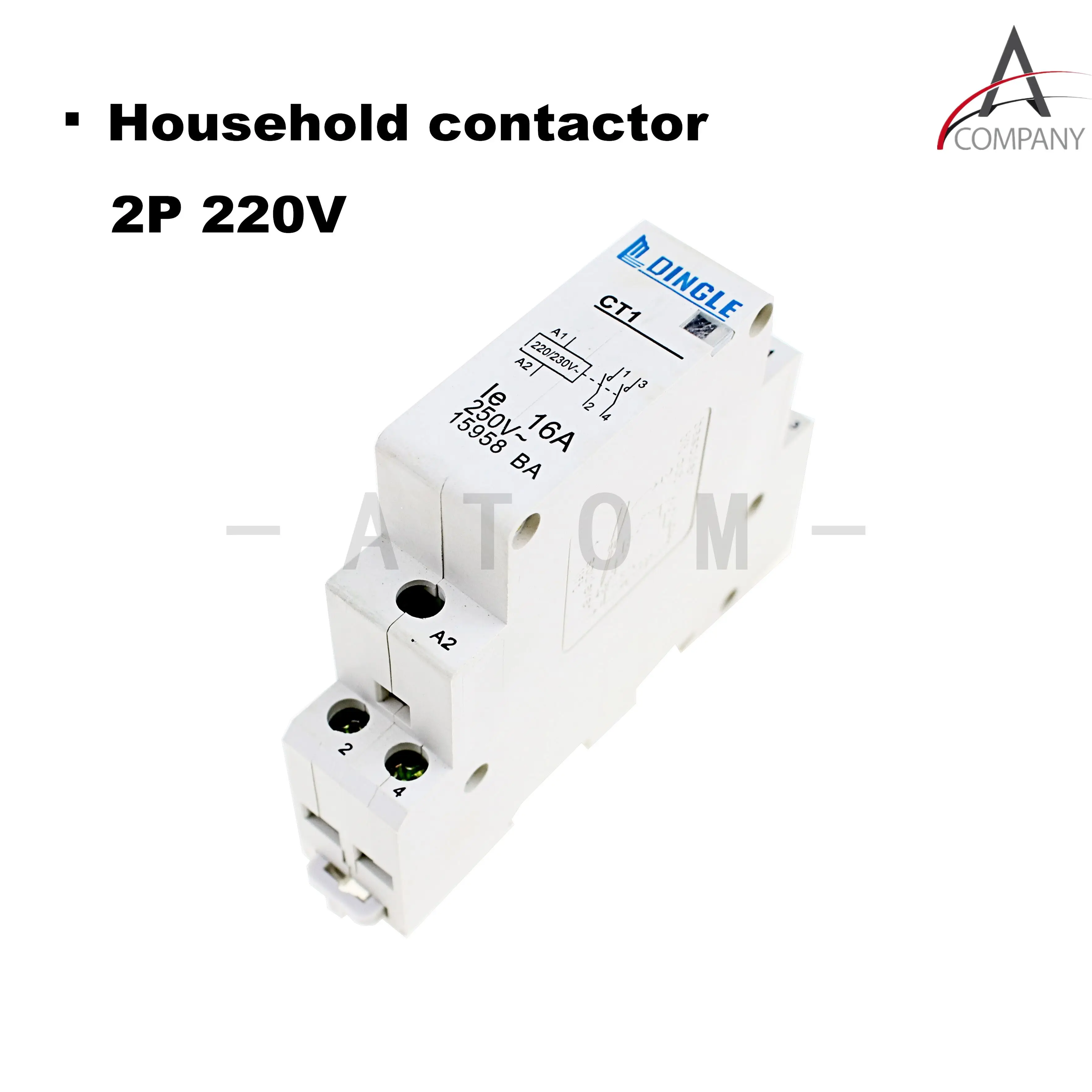 CT 2P 25A NO/NC AC220V домашний контактор переменного тока часто открытый CT1-25 25A LYN бренд