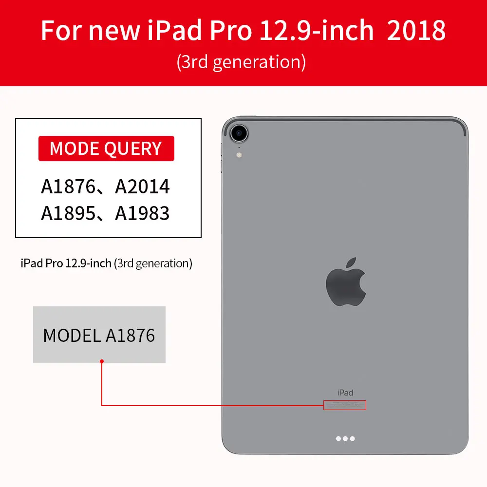 Чехол для ipad Pro 12,9 дюйма Smart Cover для ipad Pro 12,9 Чехол кожаный магнитный чехол A1876/A2014/A1895/a1983